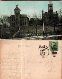 Postcard 1910 Tri-State College Angola to Butler IN $$ 383850 ISH