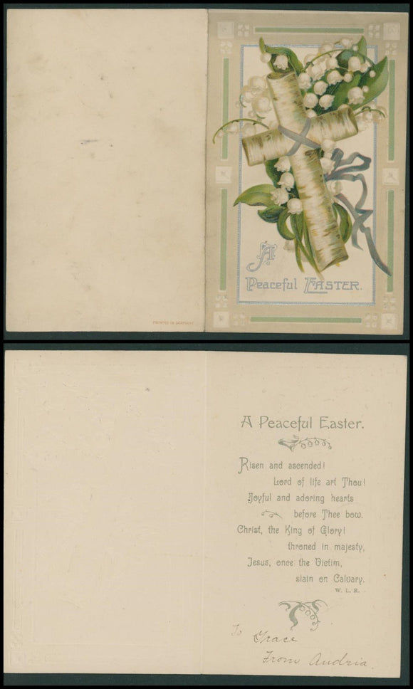 Postcard VINTAGE Easter Folded Card $$ 383892 ISH