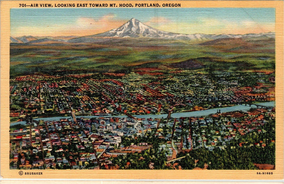 Postcard Portland OR and Mt. Hood unaddressed $$ 383914 ISH