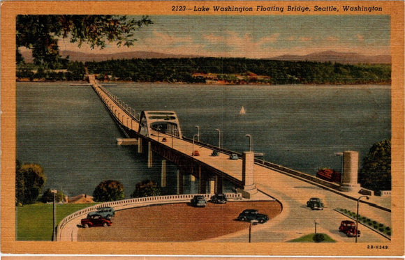 Postcard Lake Washington Seattle unaddressed $$ 383973 ISH