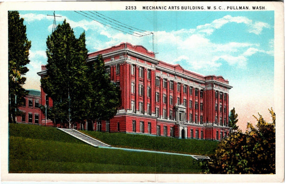 Postcard Washington State College Pullman WA unaddressed $$ 383975 ISH