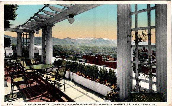 Postcard Wasatch Mountain View Salt Lake City unaddressed $$ 383978 ISH