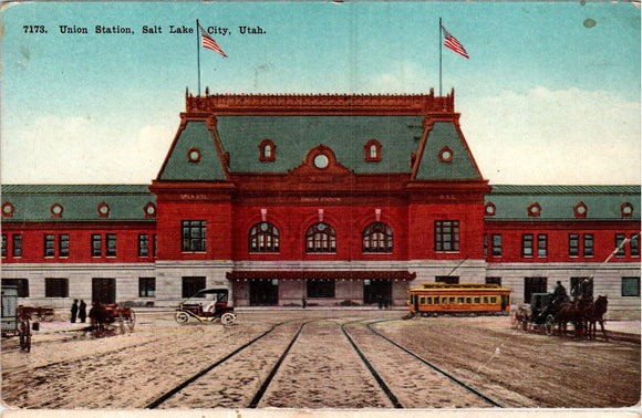 Postcard VINTAGE Union Station Salt Lake City UT unaddressed $$ 383981 ISH