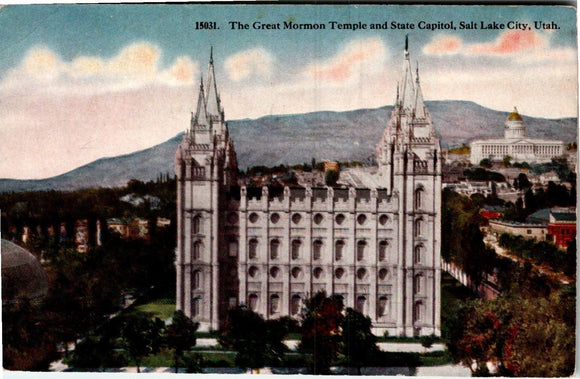 Postcard Mormon Tabernacle Salt Lake City UT unaddressed $$ 383983 ISH