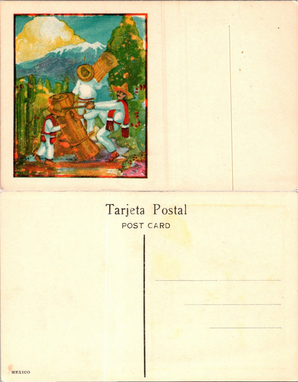 Postcard Mexico Logging unaddressed $$ 384000 ISH