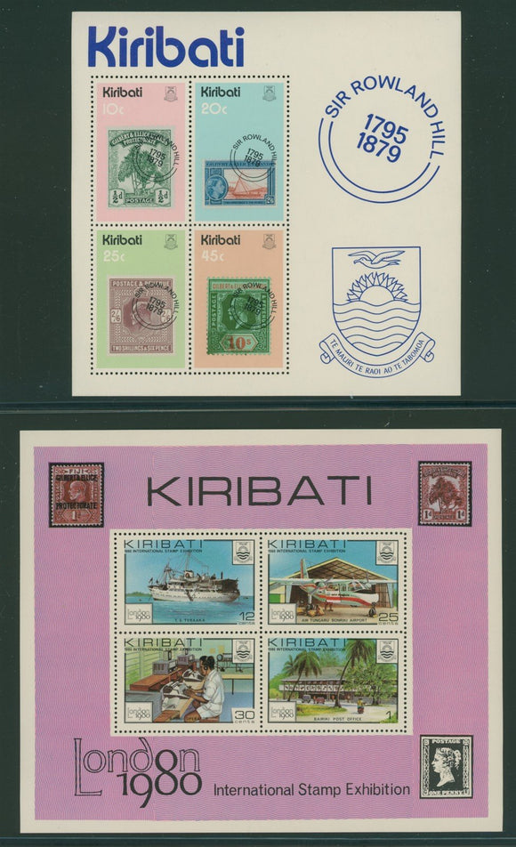 Kiribati Assortment #1 MNH 1979-80 Miniature Sheets $$ 384160