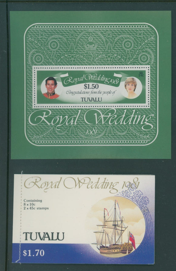Tuvalu Scott #157//163 MNH Prince Charles Lady Diana Wedding $$ 384208