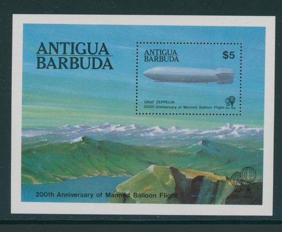 Antigua Scott #730 MNH S/S 1st Manned Flight 200th ANN CV$3+ 384338