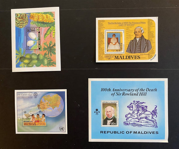 Maldive Islands Scott #799//1001 MNH Souvenir Sheets 1979-'83 CV$11+ 384370