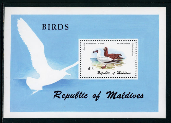 Maldive Islands Scott #867 MNH S/S Booby Birds FAUNA CV$8+ 384382