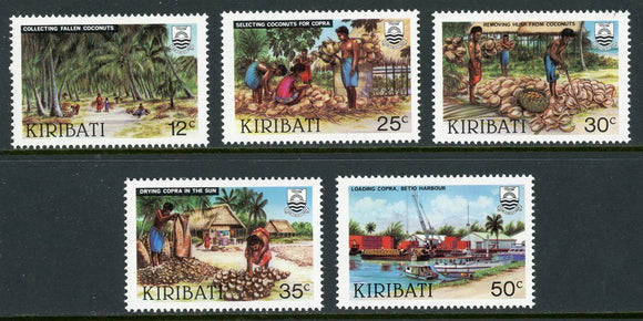 Kiribati Scott #426-430 MNH Copra Industry CV$2+ 384524