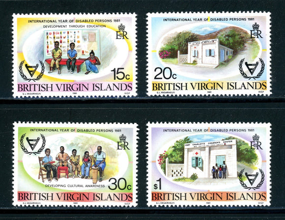 Virgin Islands Scott #413-416 MNH Int'l Year of Disabled Persons IYD $$ 384742