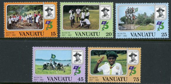 Vanuatu Scott #337-341 MNH Scouting Year CV$3+ 384766