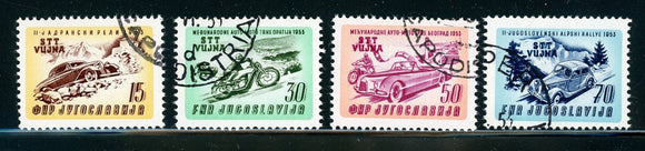 Trieste Zone B Scott #79-82 Used Automobile and Motorcycle Races CV$3+