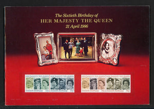 Great Britain OS #128 MNH PRESENTATION BOOK Queen Elizabeth II 60th Birthday $$