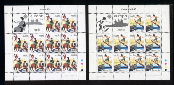 Malta Scott #584-585 MNH S/S Europa 1981 CV$10+