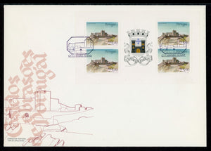 Portugal Scott #1693a FIRST DAY COVER of BOOKLET PANE Marvao Castle $$