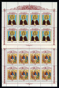 Russia Scott #6006-6007 MNH Sheets Cultural Heritage ART RELIGION $$