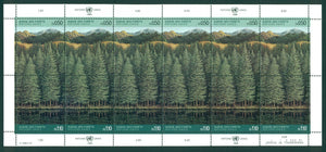 UN-Geneva Scott #165-166 MNH PANE of 12 Survival of the Forests CV$33+