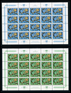 UN-New York Scott #278-279 MNH SHEETS UN Postal Admin CV$33+