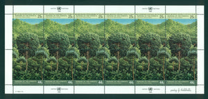 UN-New York Scott #522-523 MNH PANE of 12 Survival of the Forests CV$12+