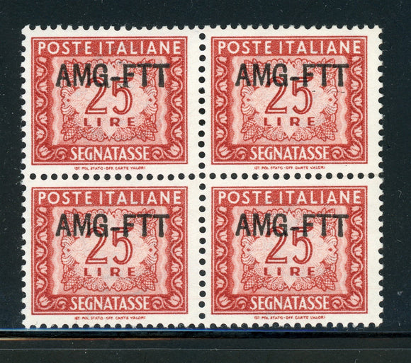 AMG-FTT Trieste MNH: Scott #J26 25L Type 