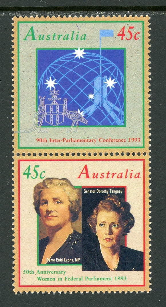 Australia Scott #1341a MNH PAIR Members of Parliament Women $$ 392447