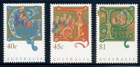 Australia Scott #1354-1356 MNH Christmas 1993 CV$3+ 392448