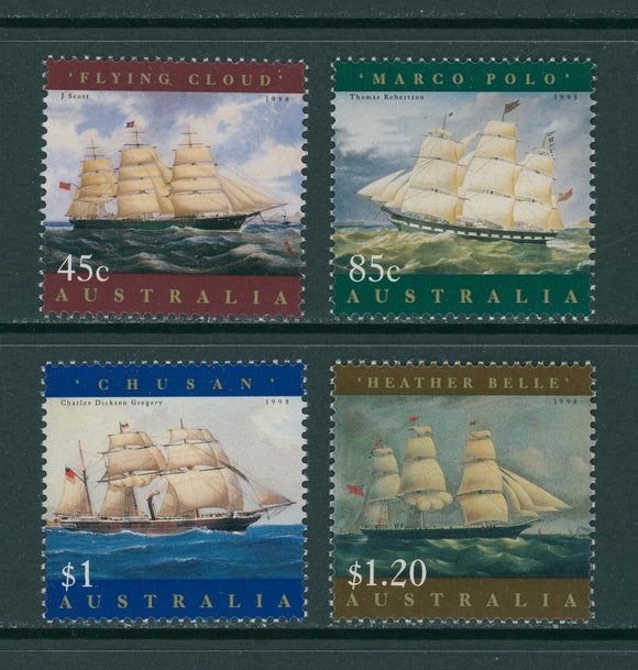Australia Scott #1630-1633 MNH Sailing Ships CV$5+ 392467