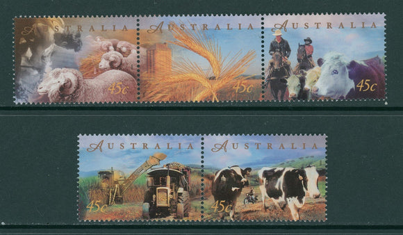 Australia Scott #1651-1655 MNH Farming Industry in Australia CV$ 4+ 392468