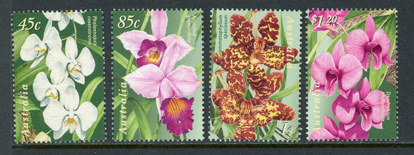 Australia Scott #1681-1684 MNH Orchids Flora CV$7+ 392471