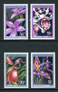 Australia Scott #997-1000 MNH Orchids Flora CV$6+ 392512