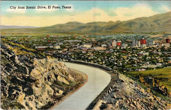 Postcard 1946 El Paso TX to Salmon ID $$ 395355