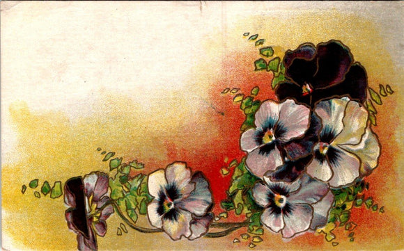 Postcard VINTAGE Floral Greeting unaddressed $$ 395364