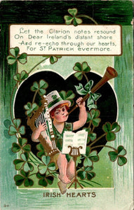 Postcard VINTAGE Irish St. Patrick's Poem to Ruffsdale PA $$ 395394