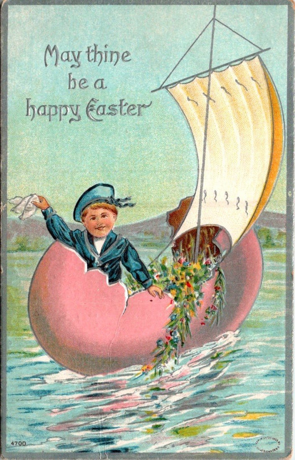 Postcard 1911 Happy Easter Youngwood PA to Ruffsdale PA $$ 395399