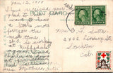 Postcard 1919 Gettysburg Battlefield PA to Stockton CA $$ 395459