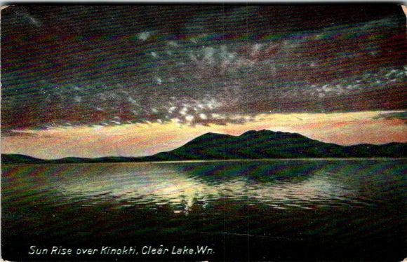 Postcard 1911 Kinocti Clear Lake Seattle to Ft. Casey WA $$ 395473