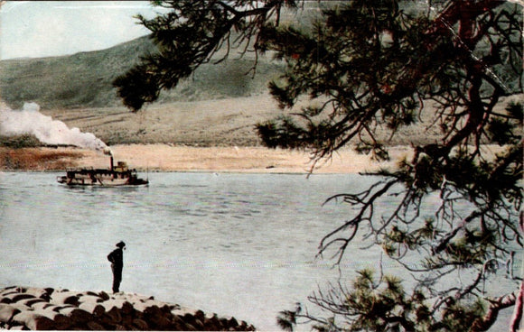 Postcard 1908 Grain Ship on Columbia R. Seattle WA to Turtle Lake WI $$ 395474