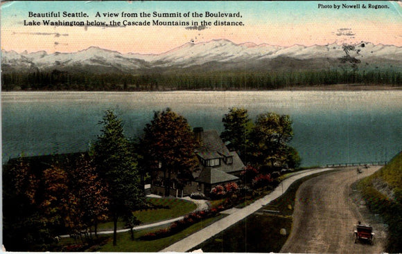 Postcard 1913 Seattle Scene to Ft. Casey WA $$ 395479
