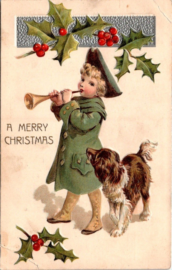 Postcard VINTAGE Christmas to/from Ruffsdale PA $$ 395526