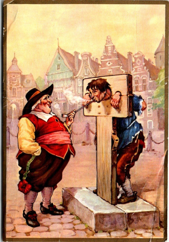 Postcard 1968 Humorous Dutch Scene Netherlands to Moscow ID $$ 395556