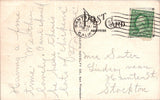 Postcard 1921 Big Tree Club House Santa Cruz to Stockton CA $$ 395571