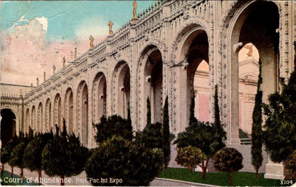 Postcard 1916 Panama Pacific EXPO to Stockton CA $$ 395580