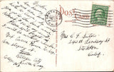 Postcard 1921 Casino Santa Cruz to Stockton CA $$ 395586