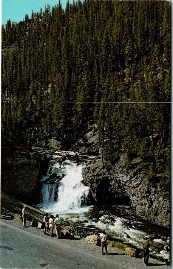 Postcard Firehole Falls Yellowstone National Park unaddressed $$ 395597