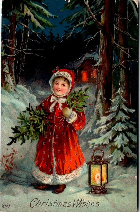 Postcard 1911 Christmas to Ruffsford PA $$ 395604