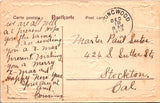 Postcard 1913 Christmas Youngwood PA to Stockton CA $$ 395609