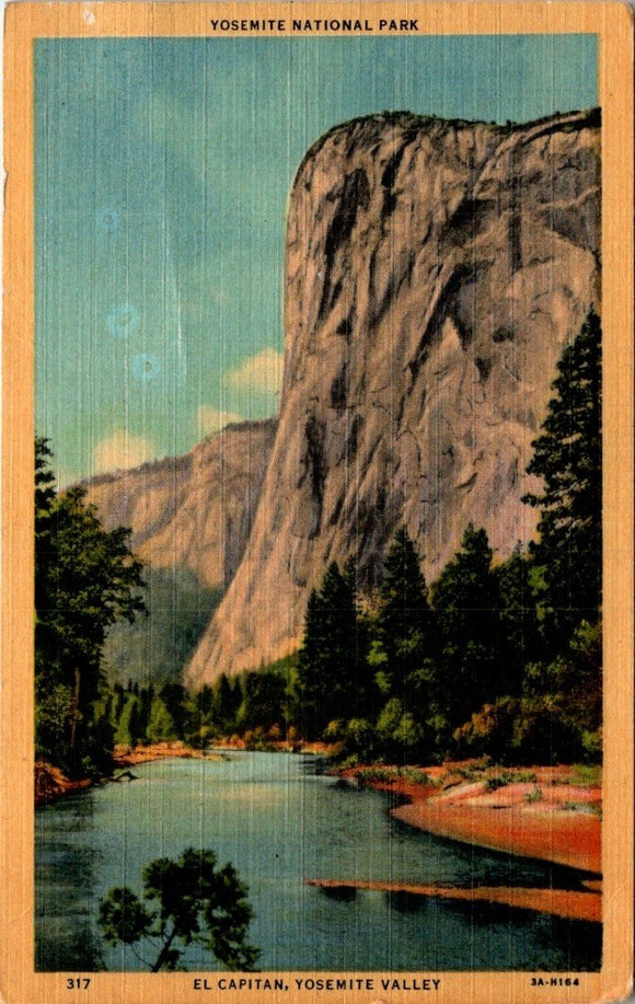 Postcard El Capitan Yosemite National Park unaddressed $$ 395637