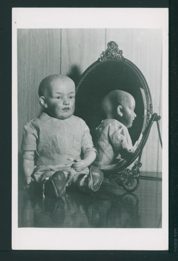 Postcard RPPC Baby Doll Cameron's Doll Museum Manitou Springs CO UNAD. $$ 395641